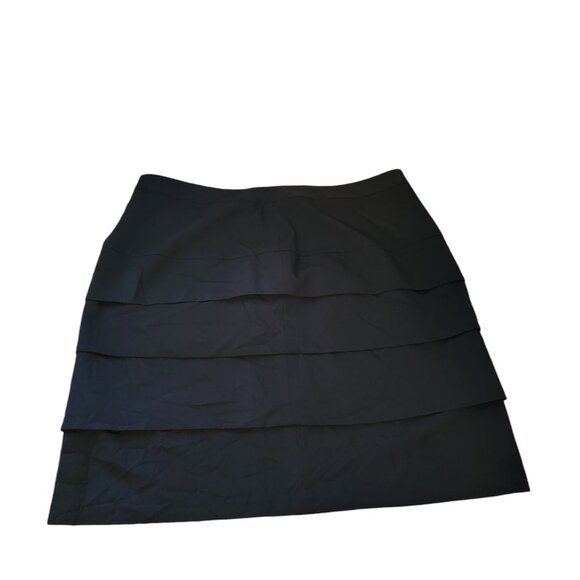 Larry Levine Dresses & Skirts - Larry Levin Woman Stretch Black Tiered Pencil Skirt